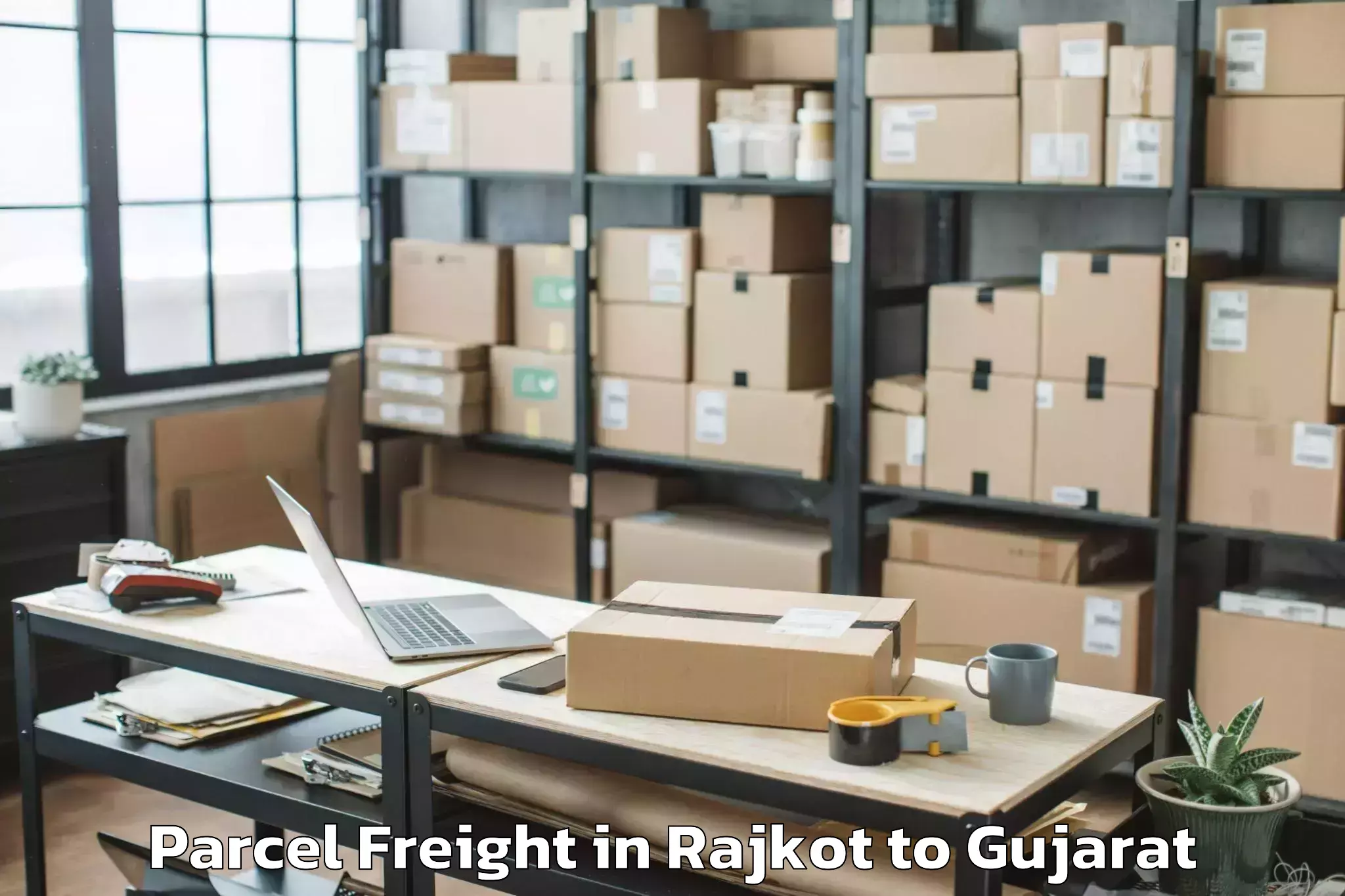 Trusted Rajkot to Rashtriya Raksha University Ga Parcel Freight